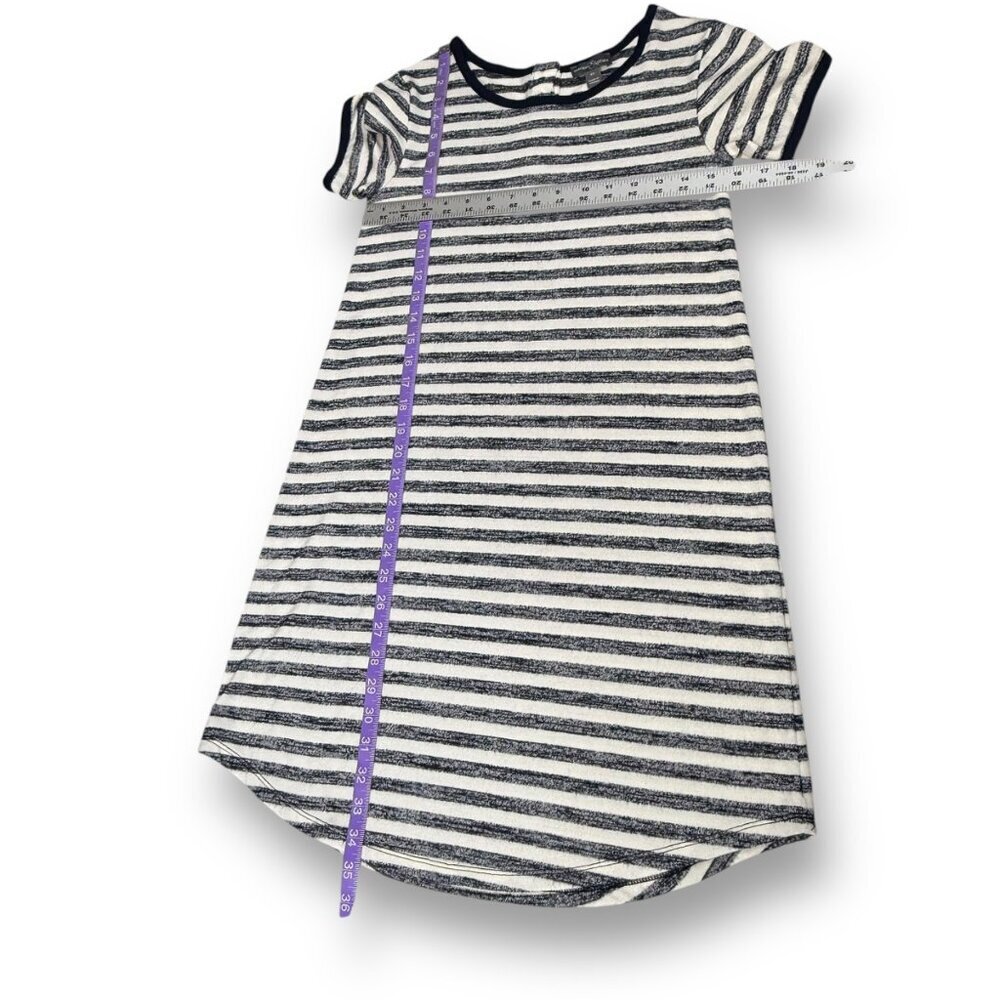 Market & Spruce T-Shit Dress Womens Sz XS Blue/White Striped SS Crew Neck Mini - Picture 7 of 10